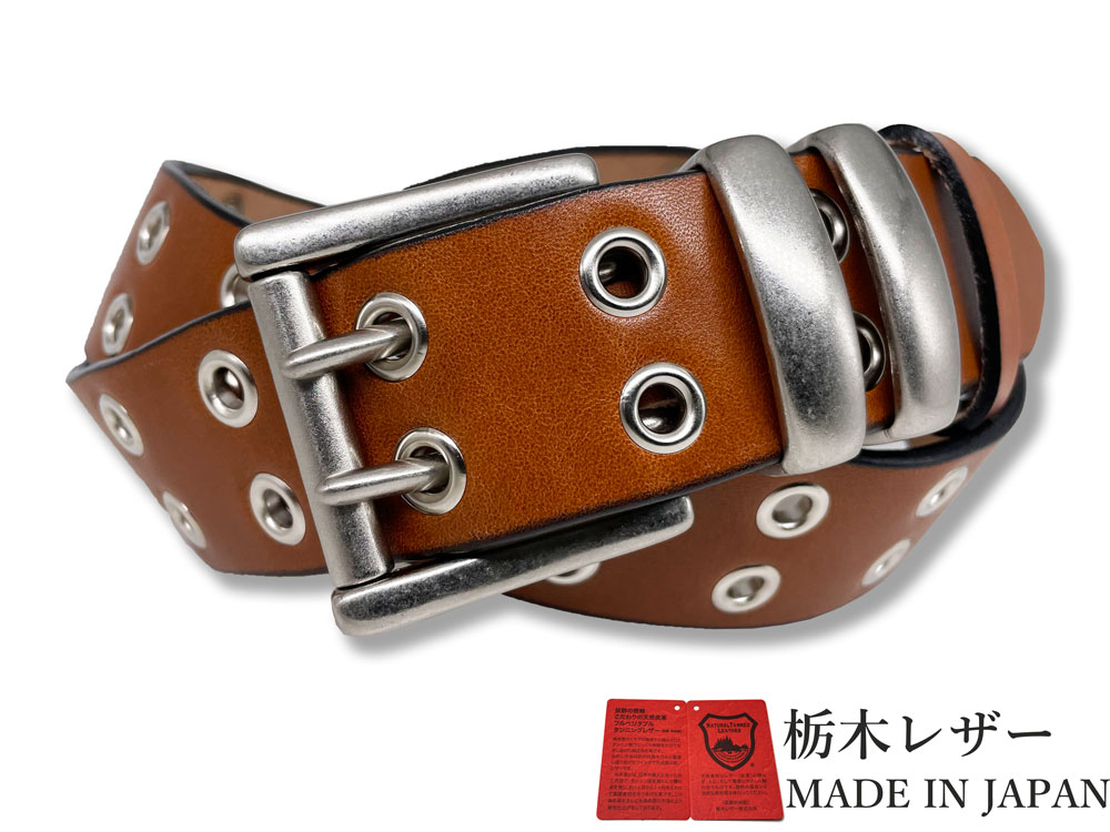 栃木レザー ダブルピン ベルト メンズ 本革 40mm 無地 6カラーヌメ革 日本製 ジーンズ に 合う ベルト 似合う デニム 革 牛革 カジュアルベルト メンズ レディース 本革ベルト 牛革ベルト スタッズ belt ギフト 4cm