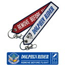 航空自衛隊 JASDF ブルーインパルスキーチェーン キーホルダー タグDOLPHIN RIDER ドルフィンライダーRemove Before Flightナスカン付 ..