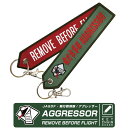 航空自衛隊 飛行教導隊 アグレッサー タグ キーホルダー ナスカン付 REMOVE BEFORE FLIGHT AGGRESSOR JASDF Fighter Training Group キーチェーン キーホルダー tag 戦闘機 F-15 自衛隊 航空祭 小松基地 ミリタリー エンブレム グッズ アイテム 送料無料