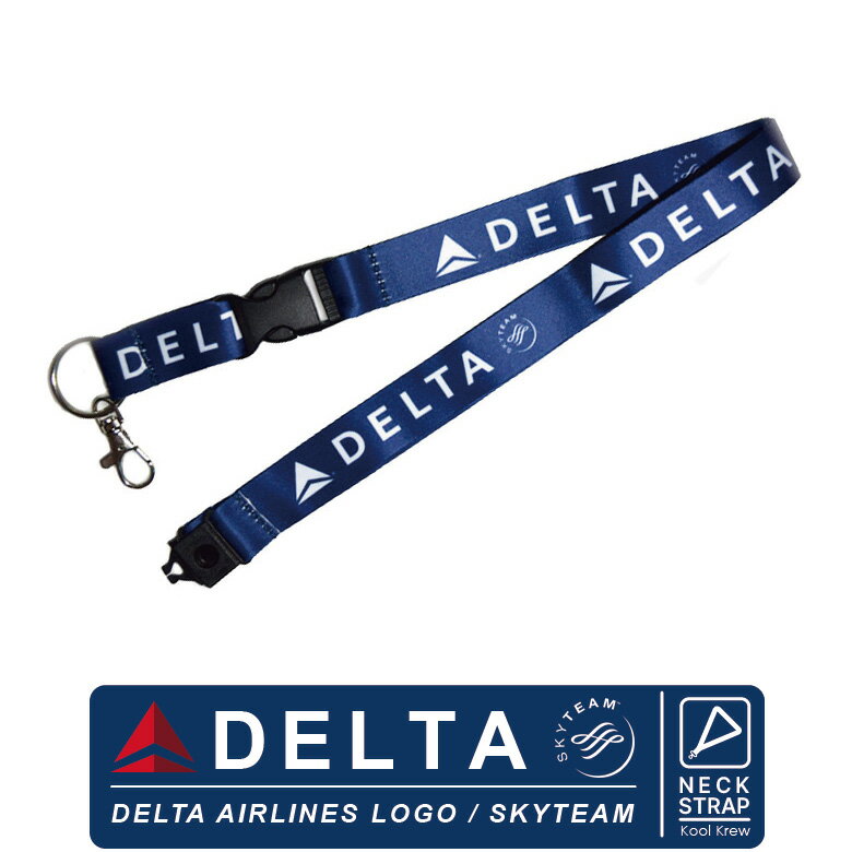 Kool Krew クールクルーランヤード ネックストラップデルタ航空　Delta Air LinesDL DALAIRBUS BOEING エアバス ボーイング エアライン メーカーlanyard neck strap 航空 グッズ goods おしゃれ 首かけ 携帯送料無料