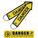 DANGER fW[ 댯L[`F[ L[z_[ ^O (1) J[ CG[ YELLOWtCg^O Flight tag keychains@ q ObY goods ACe ITEM