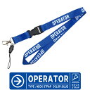 OPERATOR ネックストラップ 分離コネクタ ナスカン 付き オペレーター NeckStrap Lanyard ストラップ 技術者 整備 修理 運転 操作 カード スマホ カードホルダー デジカメ カメラ 携帯ストラップ スマートフォン スマホ 航空 エアライン グッズ アイテム 人気 送料無料