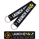 LAUNCH KEY NL[ ^O L[z_[ ^O (1) J[ ubN  BLACK tCg^O Flight tag keychain s@ q  oCN ObY ACe 
