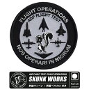 LOCKHEED SKUNK WORKS FLIGHT OPERATIONS ワッペン 両面 ベルクロ 付き スカンクワークスフ ライトオペレーター トップガン マーヴェリック パッチ ミリタリー グッズ アイテム コレクション ダークスター マーベリック 映画 プレゼント