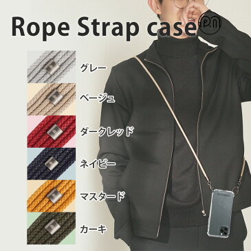 iphone 12 mini ケース ショルダー PHONECKLACE ロープショルダーストラップ付きクリアケース スマホケース iPhone 12 アイフォン ミニ iPhoneケース ショルダー ブランド 背面ケース 透明ケース スマホ カバー 携帯ケース おしゃれ ハイブリッドケース ハードケース