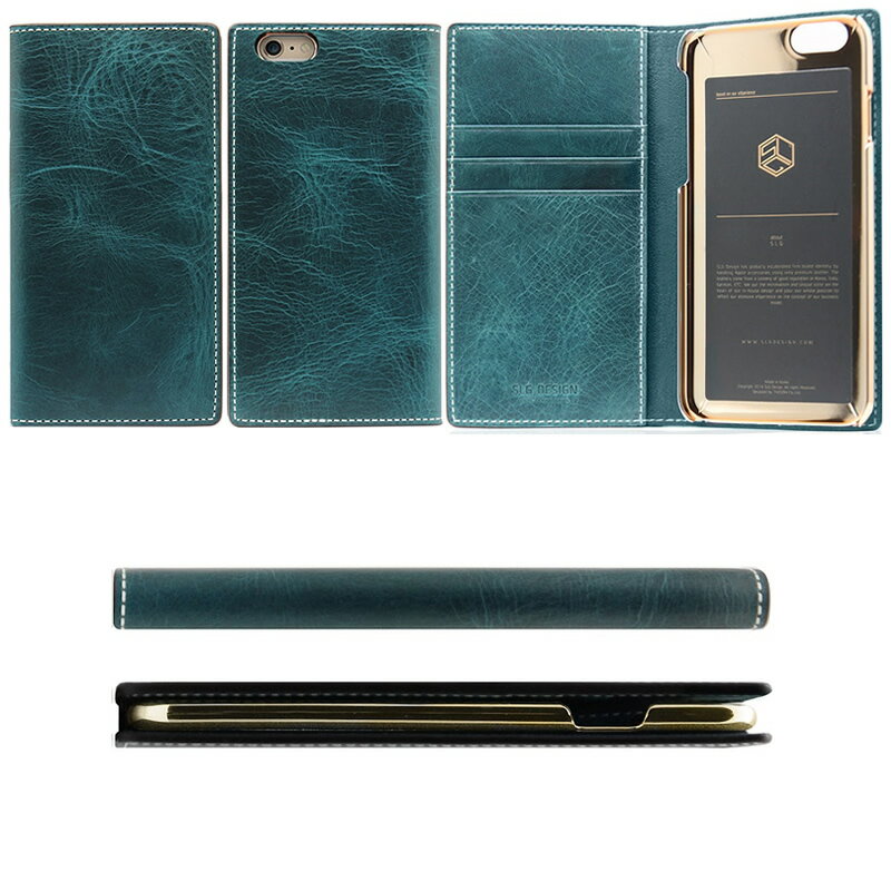iPhone6s / iPhone6 手帳型 本革 レザー ケース SLG Design Badalassi Wax case ア...