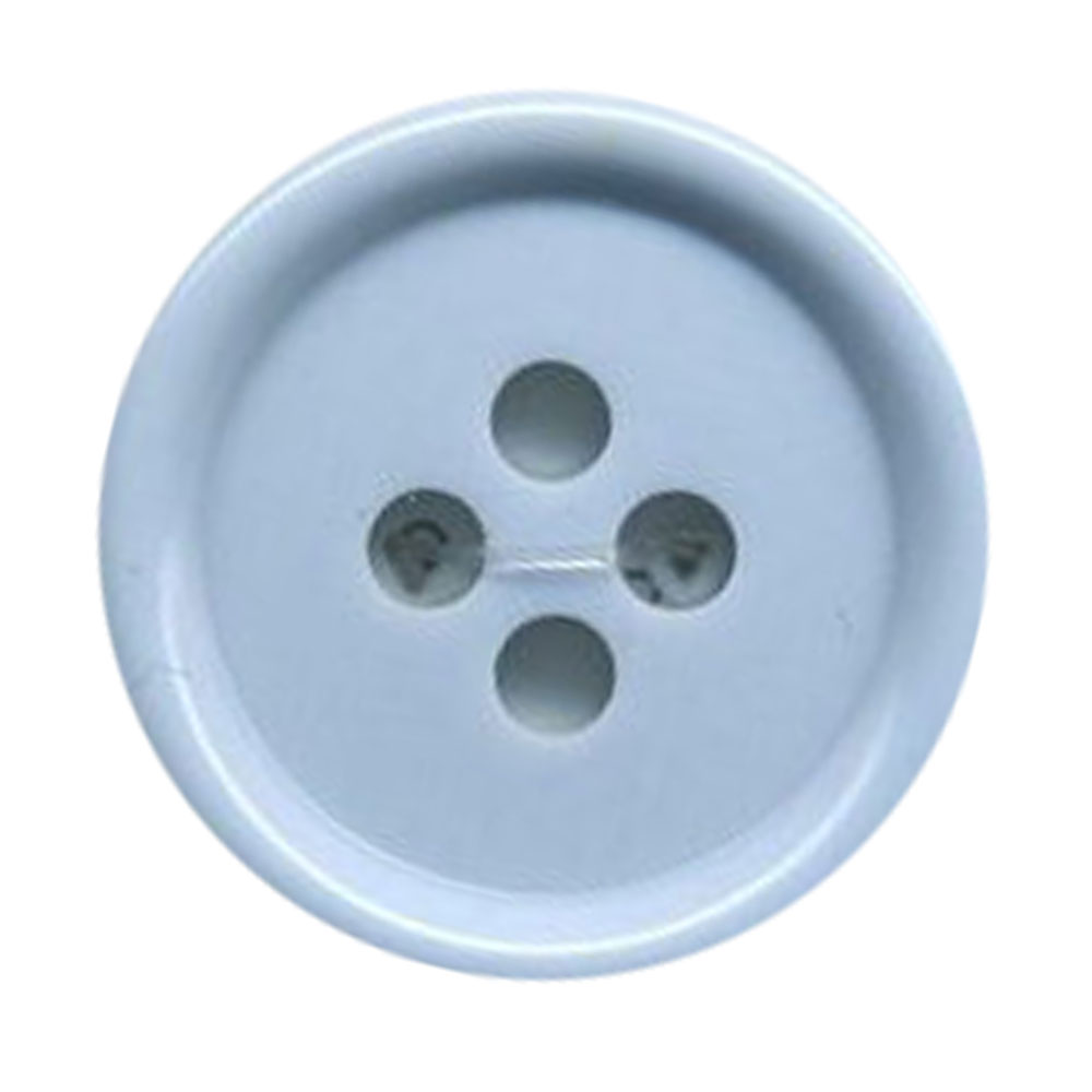 トップカラーポリボタン（ツヤ） 4つ穴 ベイビーブルー