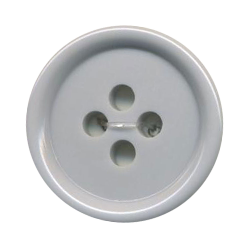 トップカラーポリボタン（ツヤ） 4つ穴 マーブルグレイ