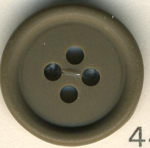 トップカラーポリボタン（マット） 4つ穴 ヴァンダイクブラウン