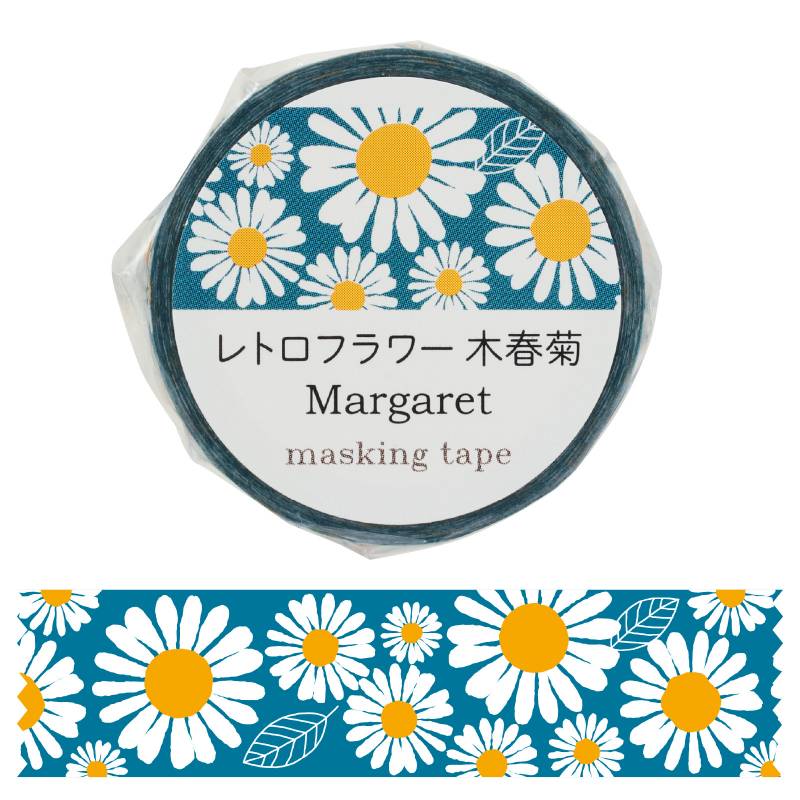 マスキングテープ レトロフラワー 木春菊