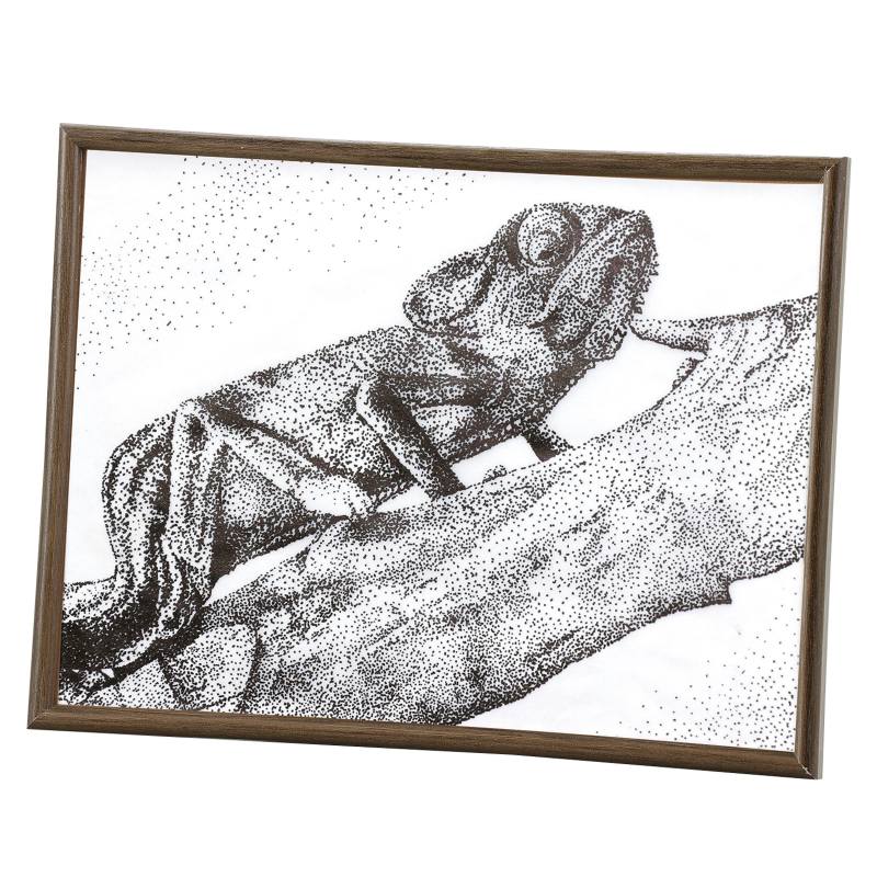 ペン付点描ウッドフレーム 150×100mm