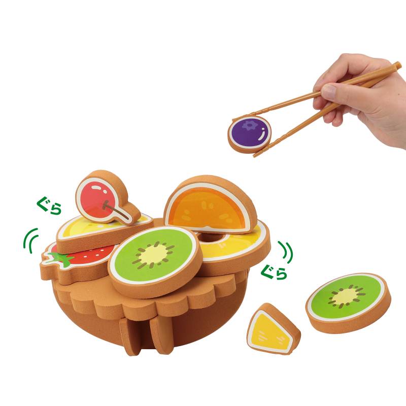 商品の説明 ⇒ 他のクラフト工作用品を見る 商品説明：はし使いの練習にも！タルトの台にフルーツをたくさん積み上げよう！フルーツのブロックをおはしでつまんで、タルトの形の土台に積んでいくバランスゲームです。遊びながら自然とおはしの持ち方や指先...