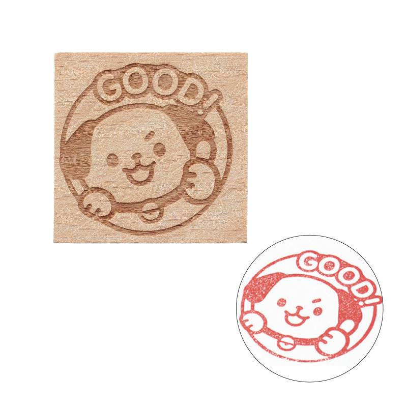 木製 ハンコ/スタンプ 30mm B GOOD