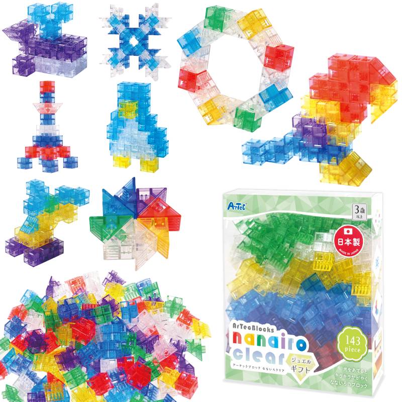 Artecブロック なないろクリア ジュエルギフト