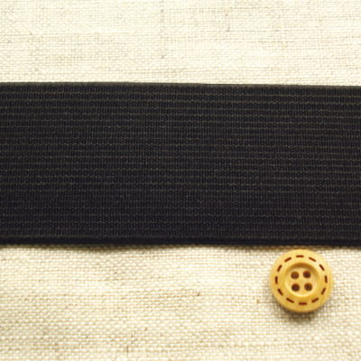 【平ゴム】 幅広ソフトゴム 黒 35mm幅 【1M】