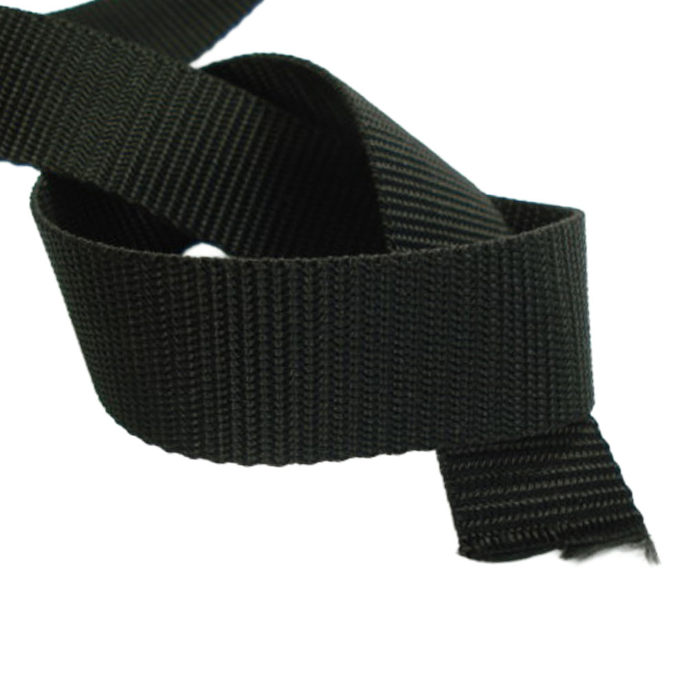 厚地 PP テープ ポリプロベルト 25mm幅 1M 黒