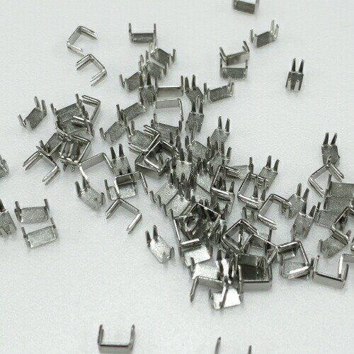 【500個】 YKK 3号エフロンファスナー用 下止め 【シルバー】