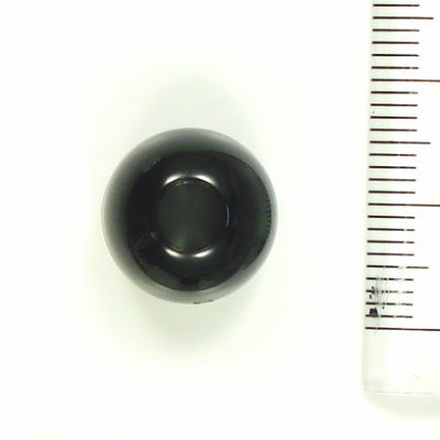 コードエンド 丸型 ブラック 14mm 【4個入り】