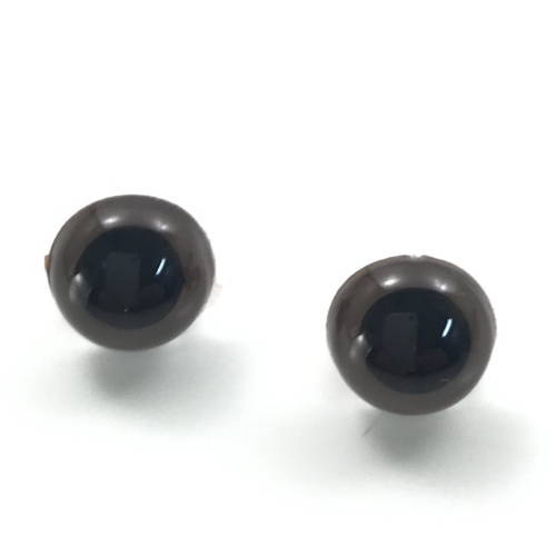 クリスタルアイ ぬいぐるみ用目玉パーツ 12mm 【20個入り】 ブラウン