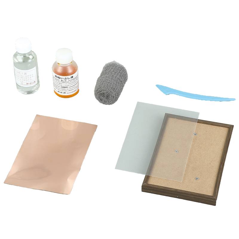 乐天商城 - ウッドフレーム付彫金素材150×100MM