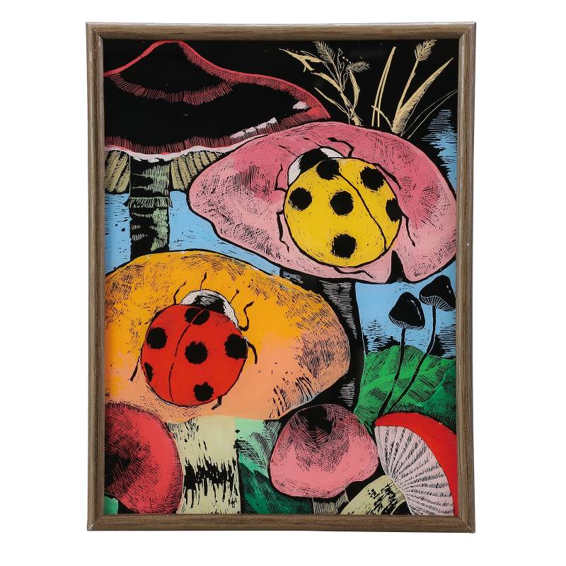 乐天商城 - アクリル製アートガラス小 ウッドフレームセット