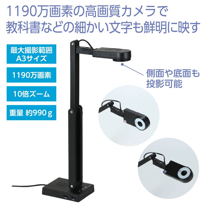 手芸問屋ウイングスの実物投影機 1190万画素｜アングル2