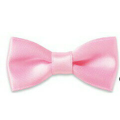 『サテン 帯付き 蝶タイリボン 50mm×25mm』 100個単位 【25色展開】