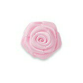 『サテン 巻きバラ モチーフ 20mm』 10個単位 【13色展開】