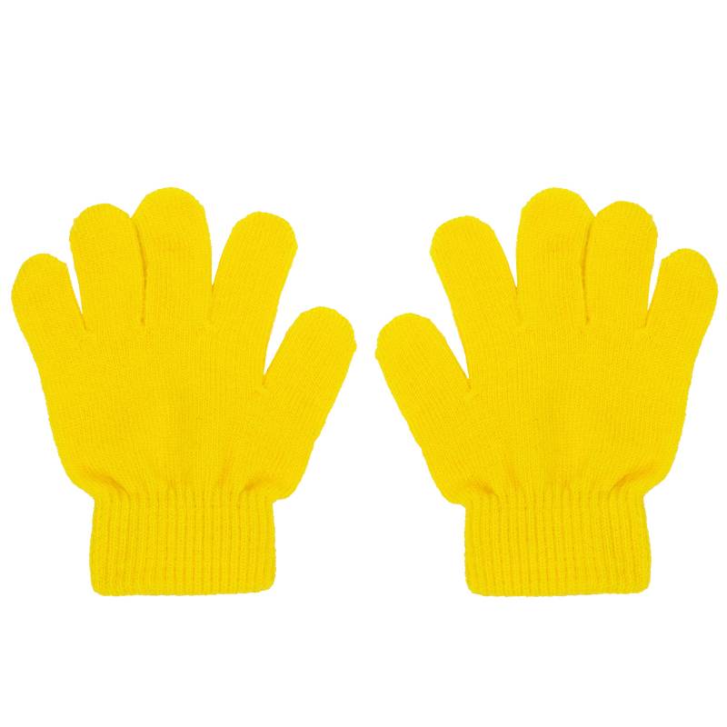 カラーのびのび手袋 黄