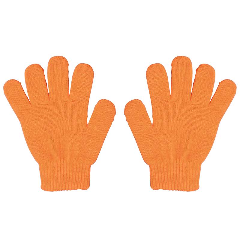 カラーのびのび手袋 蛍光オレンジ