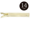 マカロンケース用 玉スライダー(ゴールド) コイルファスナー 14cm ベージュ (40mmプラつつみ/ハート型プラ包み用)