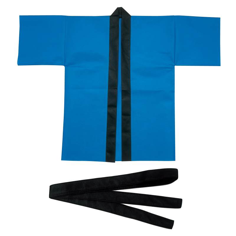 カラー不織布ハッピ 子供用 J 青