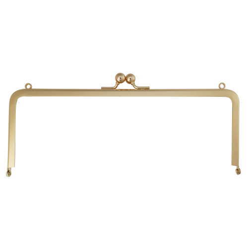 差し込み口金　角型　がま口　21cm 両カン ゴールド...