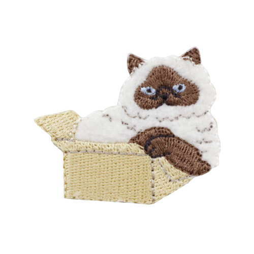 気ままなポーズの 猫ワッペン　エキゾチック