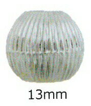 メール便OK 『日本製 メタル丸刻みループエンド 13mm』 3色展開 2個入り