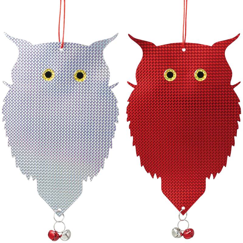 乐天商城 - 吊り下げ式 防鳥キラキラフクロウくん 2個入