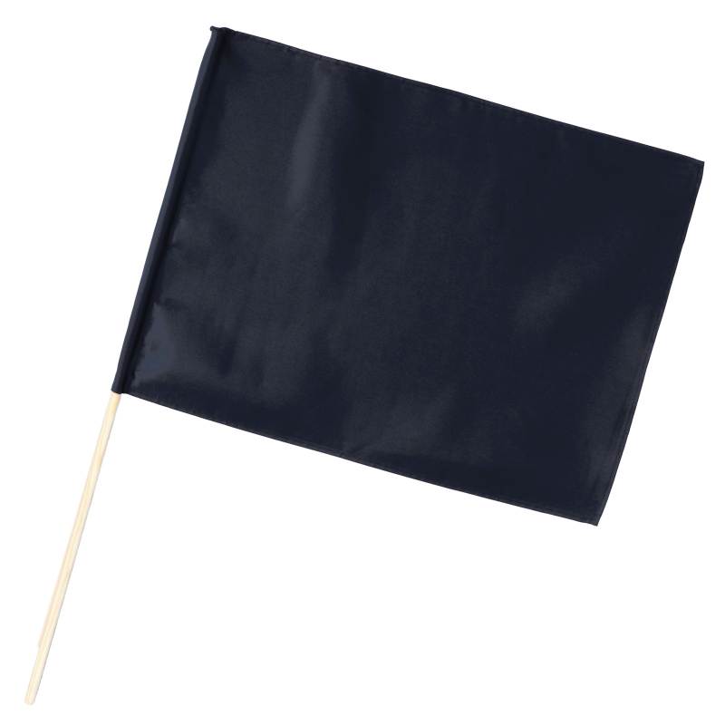 乐天商城 - サテン特大旗 メタリックブラック 旗:W80×H60cm 旗竿:100cm(φ12mm)