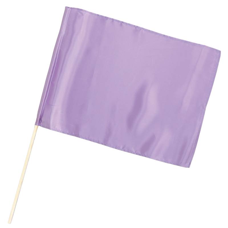 乐天商城 - サテン小旗 メタリックパープル 旗:W41×H30cm 旗竿:45cm(φ8mm)