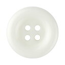 カラーボタン ラウンド 4つ穴 13mm 白 【6個入り】