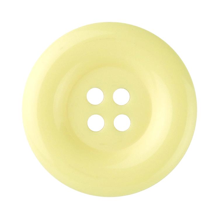 乐天商城 - カラーボタン ラウンド 4つ穴 18mm 黄 【4個入り】