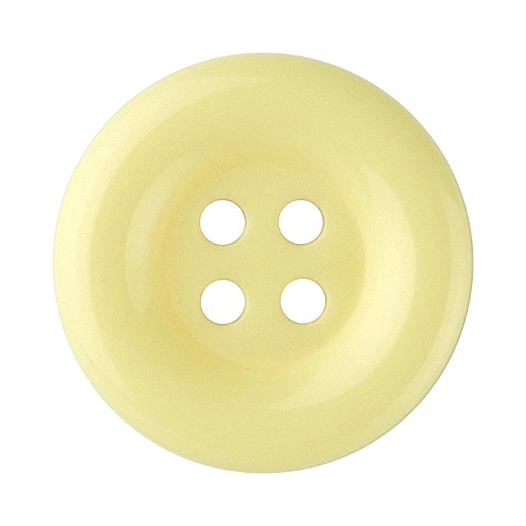 乐天商城 - カラーボタン ラウンド 4つ穴 13mm 黄 【6個入り】