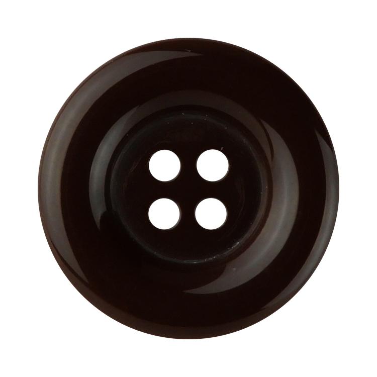乐天商城 - カラーボタン ラウンド 4つ穴 20mm 茶 【3個入り】