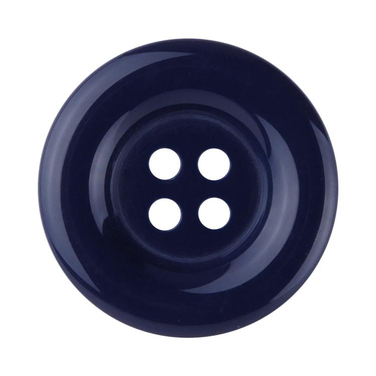カラーボタン ラウンド 4つ穴 20mm 紺 【3個入り】