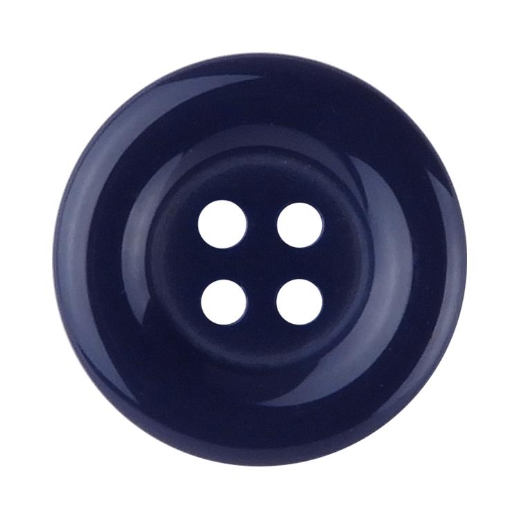 乐天商城 - カラーボタン ラウンド 4つ穴 13mm 紺 【6個入り】