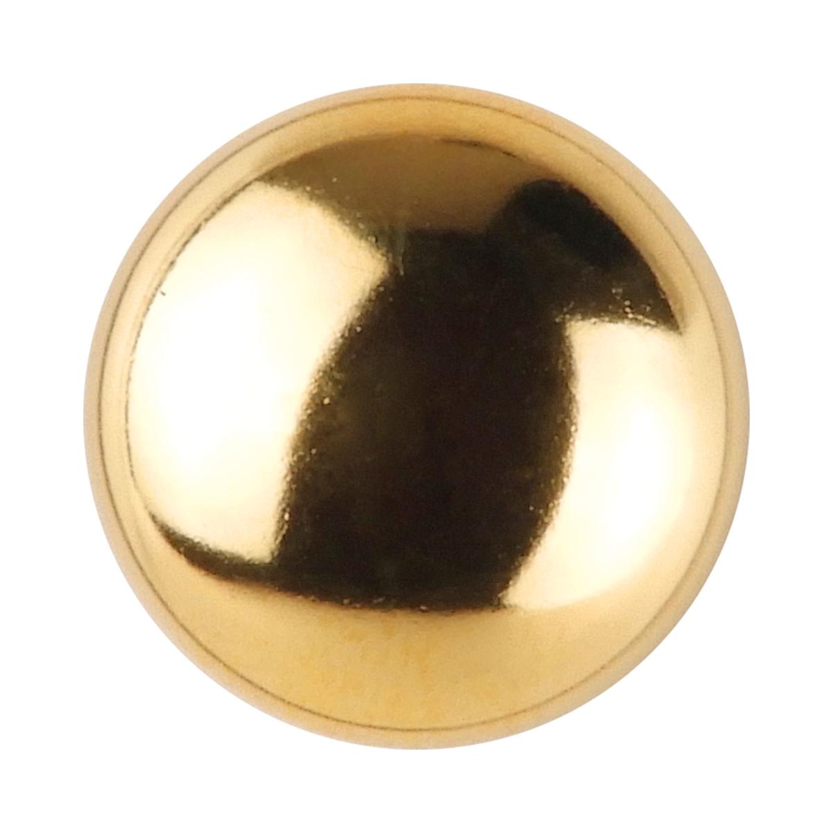 メタル調ボタン 天丸 足つき 13mm G 【4個入り】