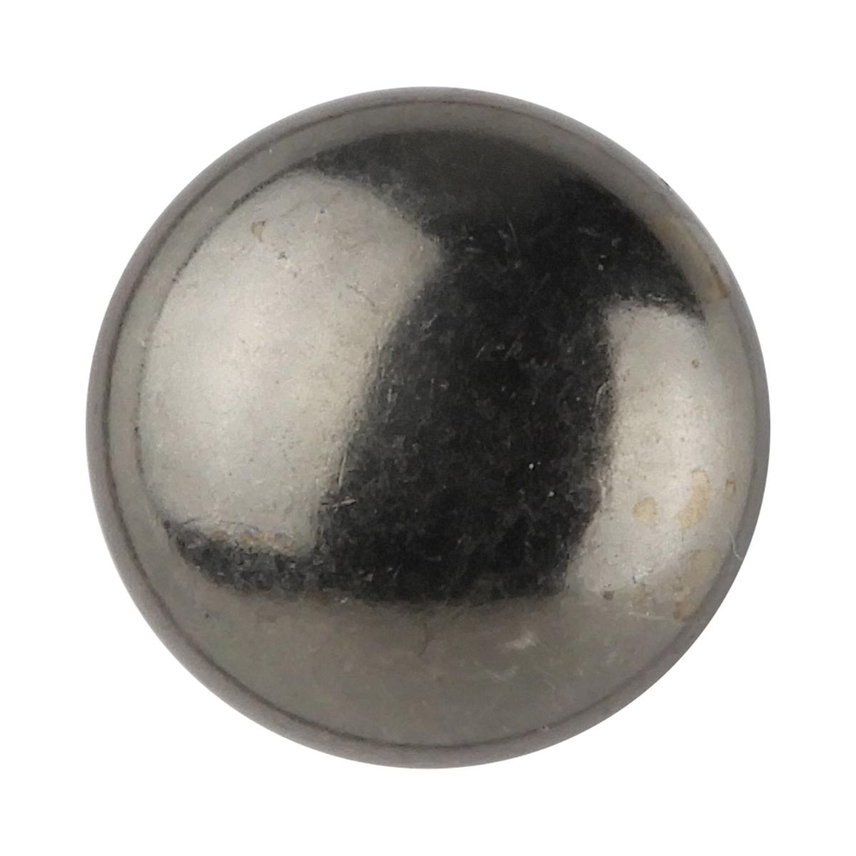 Button - メタル調ボタン 天丸 足つき 15mm AS 【3個入り】