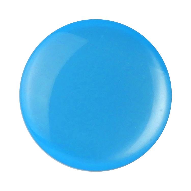 カラードロップボタン パール調 裏穴 18mm ライトブルー 【4個入り】