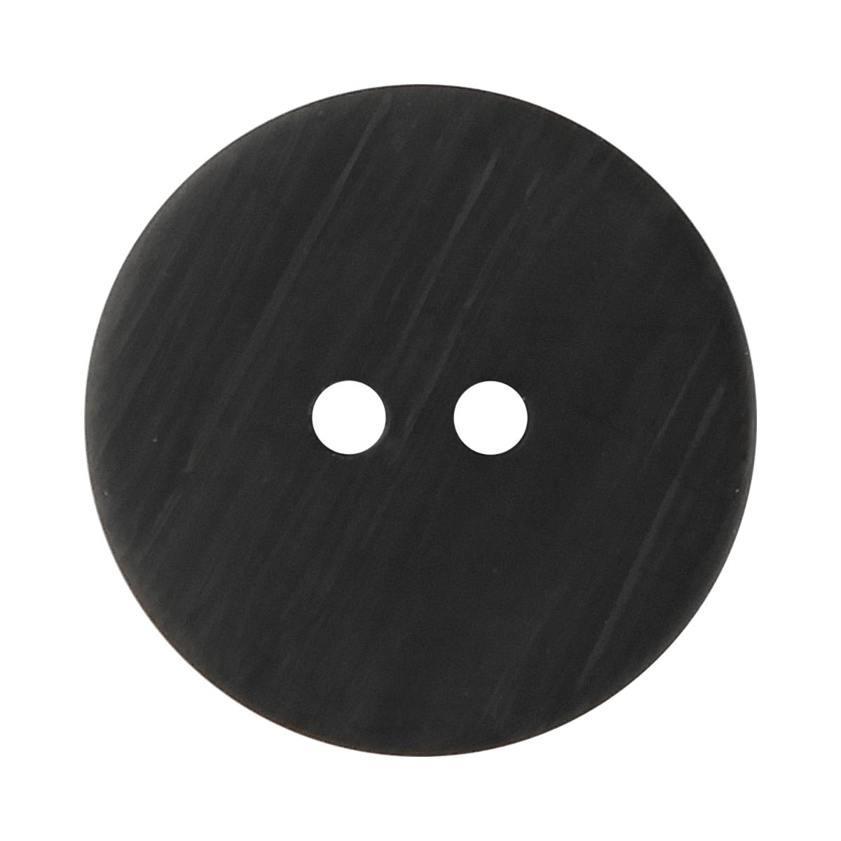 Rakuten - ウッド調ボタン フラット 2つ穴 18mm こげ茶 【5個入り】