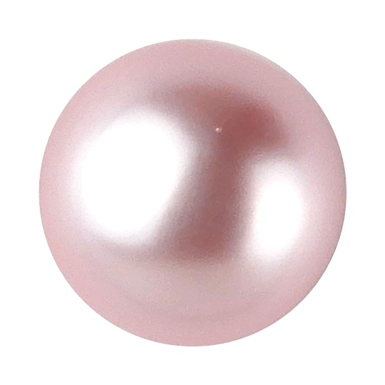 Rakuten - パールカラーボタン 鈴丸型 裏穴 8mm ピンク 【5個入り】