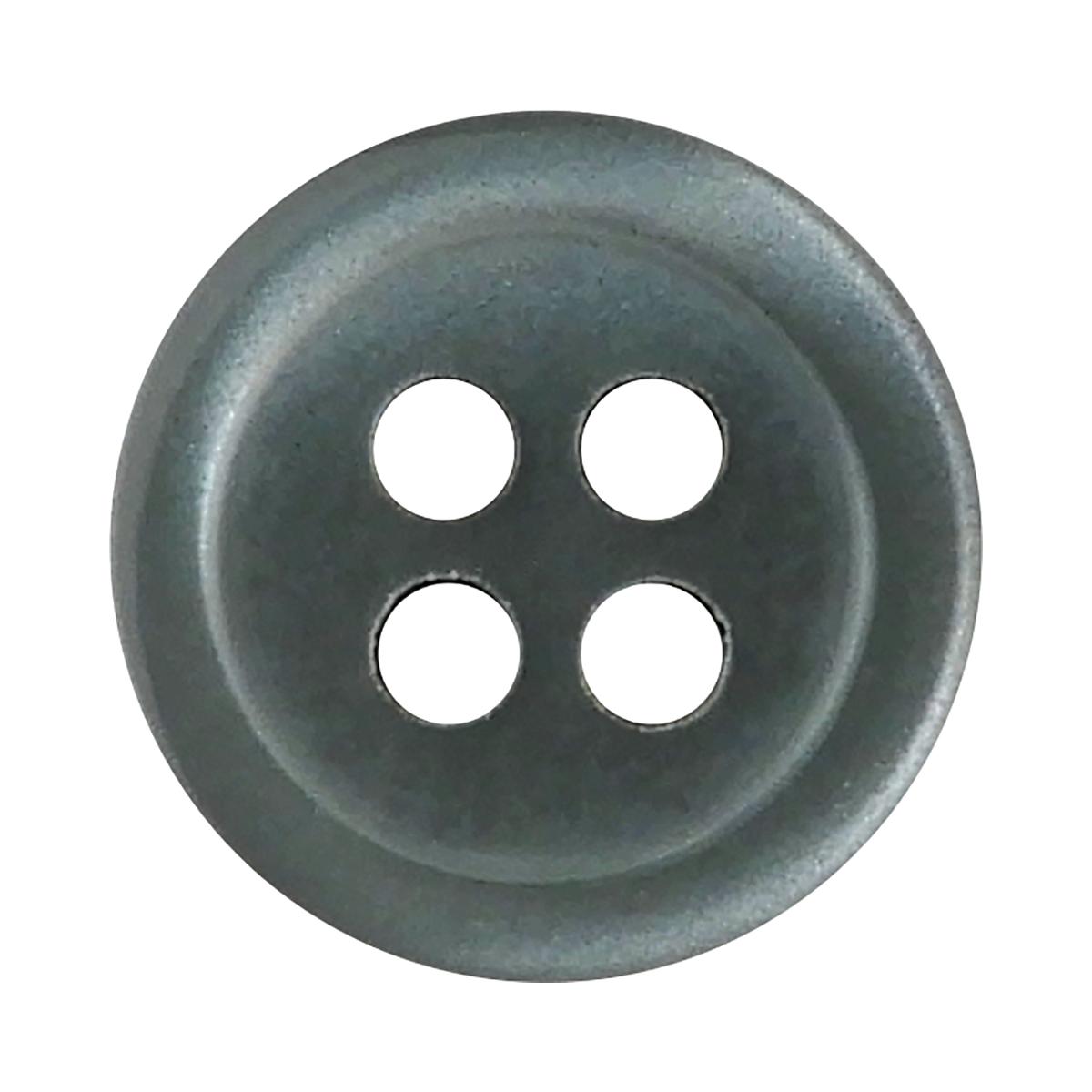 再生PET使用のエコテック シャツボタン 4つ穴 10mm 黒 【5個入り】